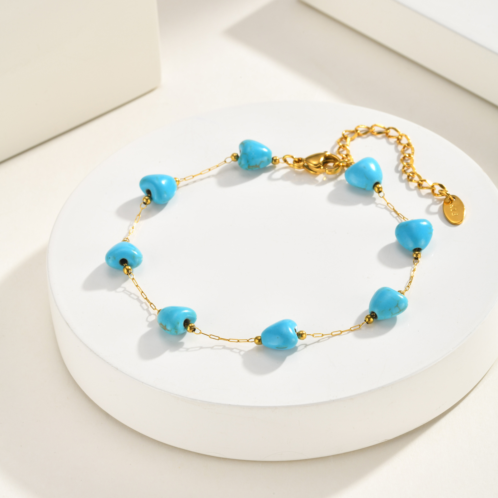 Turquoise Heart Anklet, Women' - Jc Jewelry & Watches Photos 评论和价格